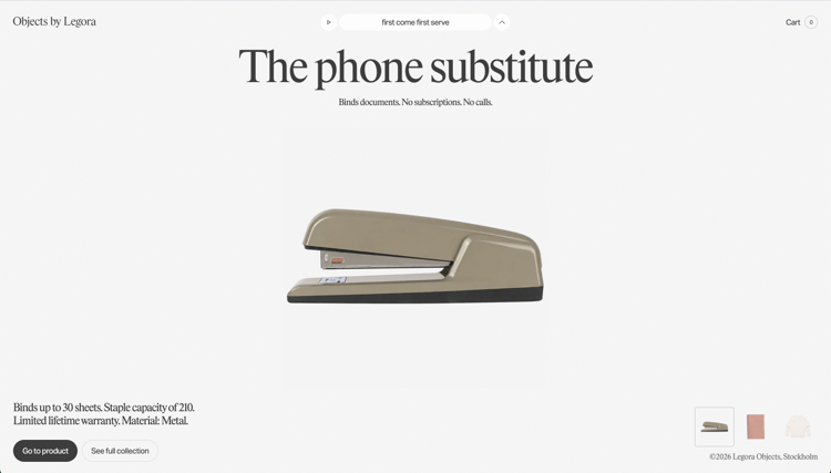 Objects by Legora cover image